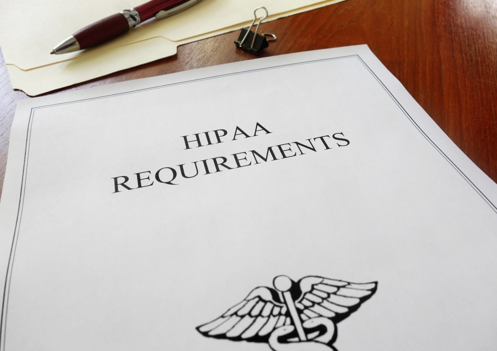 HIPAA document of requirements 