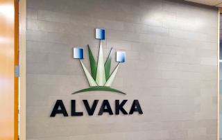 Rebranded Alvaka logo sign