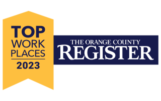 Banner. Top Workplaces 2023. The Orange County Register.